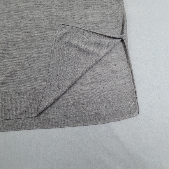 Eileen Fisher Womens Size Large 100% Linen Taupe Loose Knit Tunic Dolman Sleeve - Picture 4 of 10